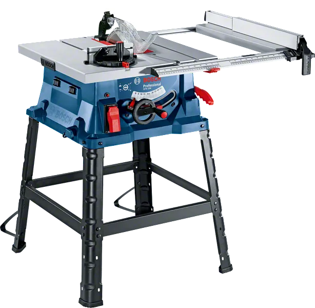 Bosch GTS 254 table saw with 555 x 555 mm table.