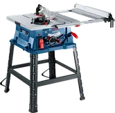 Bosch GTS 254 table saw with 555 x 555 mm table.