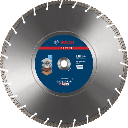 Bosch EXPERT MultiMaterial diamond cutting disc 400mm.