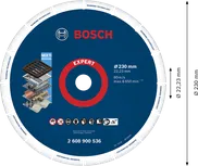 Bosch EXPERT Diamond Metal Wheel cutting disc 230 mm.