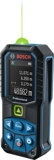 Bosch GLM 50-25 G laser measure with digital display.