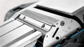 Bosch planer blade system with precision carbide blade.