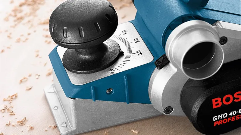 Bosch GHO 40-82 Professional planer with depth adjustment.