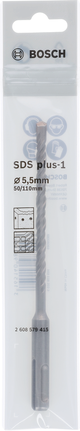 Bosch SDS plus-1 hammer drill bit 5.5x50x110mm packaged.