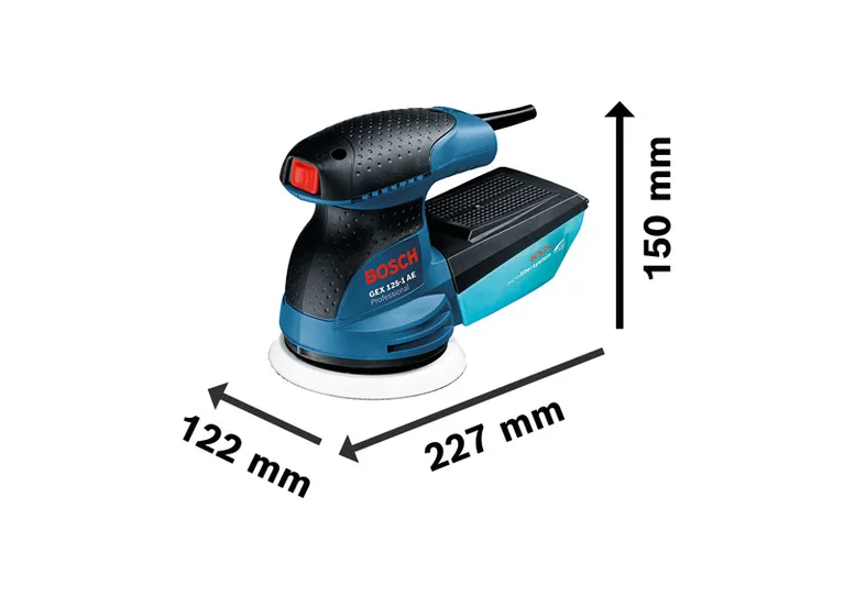 Bosch GEX 125-1 AE random orbit sander with 125 mm pad.