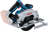 Bosch GKS 185-LI cordless circular saw with side guide.