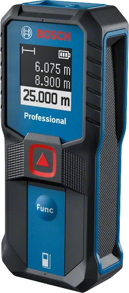 Bosch GLM 25-23 laser measure with digital display.
