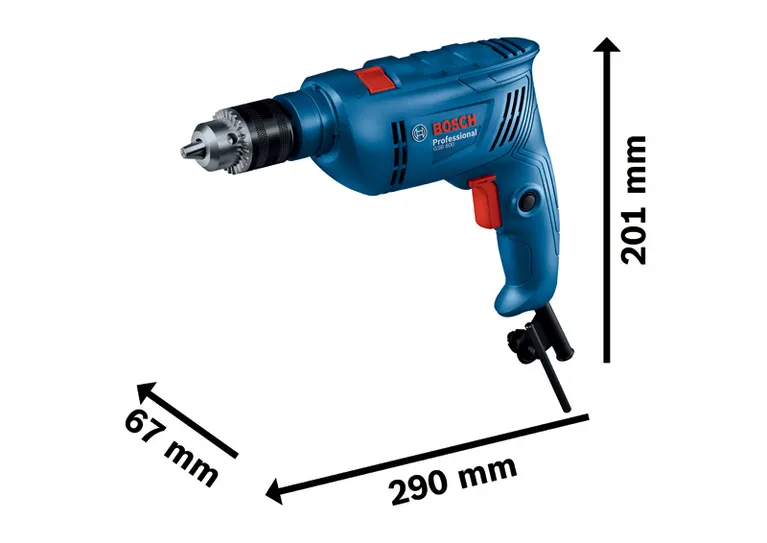 Bosch GSB 600 impact drill with ergonomic handle.