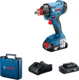 Bosch GDX 180-LI impact driver set with battery and charger.