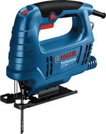 Bosch GST 680 jigsaw for precise curved cutting.