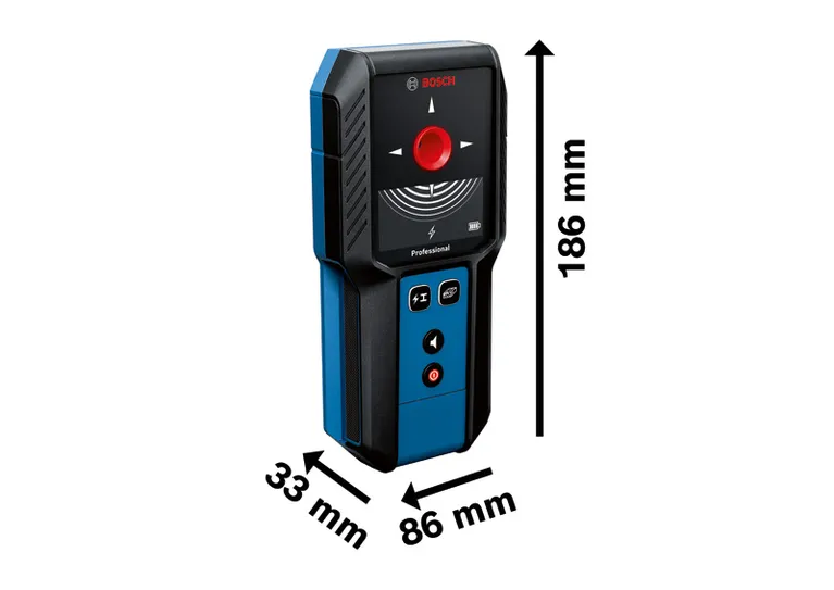 Bosch GMS 120-27 detector for live cables and metals.
