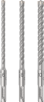 Bosch PRO SDS plus-5X hammer drill bit set 6 8 10 mm.
