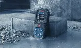 Laser distance meter splashed.
