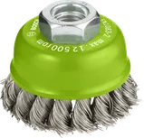 Bosch PRO Stainless Steel cup brush for angle grinders.