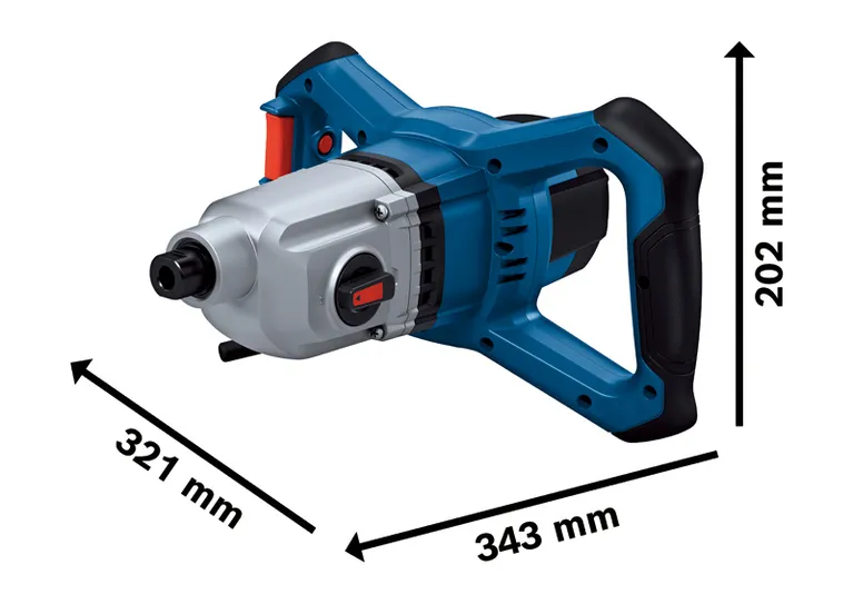 Bosch GRW 140 stirring mechanism with ergonomic handle.