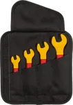 Bosch VDE spanner set in open black pouch.