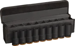 Bosch PRO Impact Socket Set 3/4 inch deep 9 pieces in case.