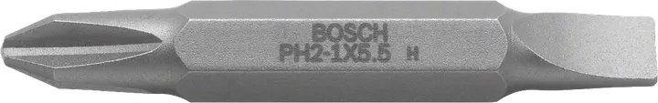 Bosch double-ended PH2 slotted screwdriver bit.