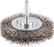 Bosch PRO Stainless Steel clean wire wheel, straight shank.