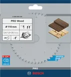 Bosch PRO Wood Circular Saw Blade 110 mm for precise wood cutting.
