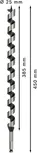 Bosch PRO Wood Auger Bit 25 x 385 x 450 mm.