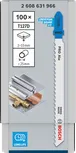Bosch PRO Alu T127D jigsaw blade for aluminum cutting.