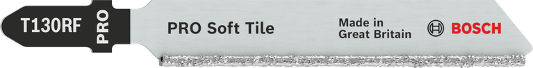 Bosch PRO Soft Tile T130RF jigsaw blade for tiles.
