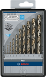 Bosch PRO Stainless Steel HSS-Co Twist Drill Bit Set, 10 sizes.