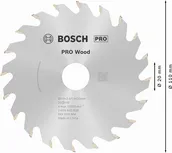 Bosch PRO Wood Circular Saw Blade 110 mm for wood cutting.