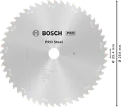 Bosch PRO Steel Circular Saw Blade 254 mm T52.