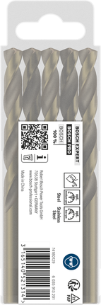 Bosch PRO HSS-Co 9mm stainless steel drill bits 5 pack.