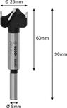 Bosch EXPERT Laminated Wood Hinge Cutting Drill Bit 26mm.