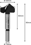 Bosch EXPERT Laminated Wood Hinge Cutting Drill Bit, 35 mm diameter.