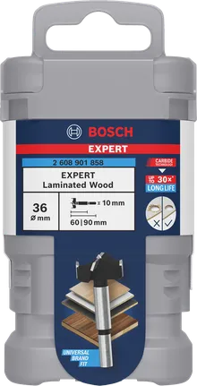 Bosch EXPERT Laminated Wood Hinge Cutting Drill Bit 36 mm.