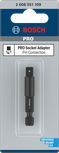 Bosch PRO socket adapter 1/4 inch pin connection.