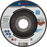Bosch PRO Stone Cutting Disc 115 mm for long-lasting stone cutting.