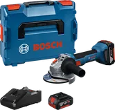 Bosch GWS 18V-8 cordless angle grinder set.
