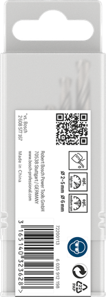 Bosch PRO Metal HSS-G Twist Drill Bit Set, 5 pcs.