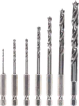 Bosch PRO Wood HSS Brad Point Drill Bit Set, 7 pieces.