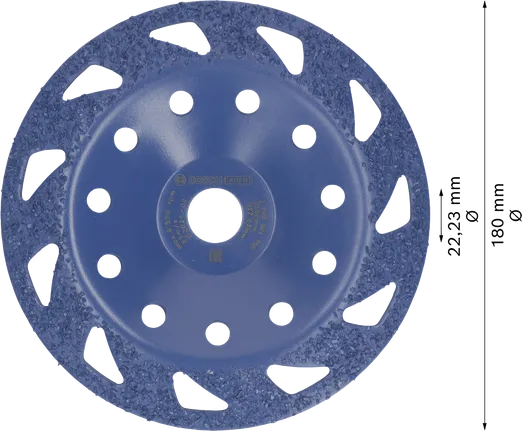 Bosch EXPERT Multi Material Carbide Grinding Head medium slanted 180 mm.