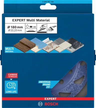 Bosch EXPERT Multi Material carbide grinding head medium slanted 180 mm.
