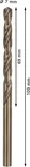 Bosch PRO HSS-Co twist drill bit 7 mm for stainless steel.