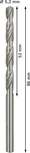 Bosch PRO Metal HSS-G Twist Drill Bit 5.2 mm.