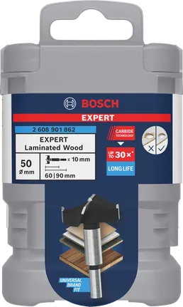 Bosch EXPERT Laminated Wood Hinge Cutting Drill Bit 50 mm.