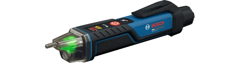 Bosch GVD 1000-17 non-contact voltage tester with green indicator.