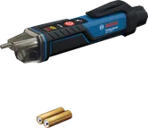 Bosch GVD 1000-1 voltage detector with two AAA batteries.
