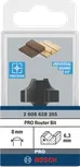 Bosch PRO Router Bit Ovolo R 6.3 mm for precise wood edging.