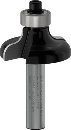 Bosch PRO Router Bit Ogee Fillet, 8 mm shank.