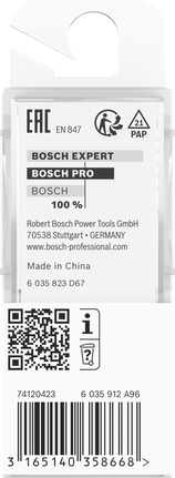 Bosch PRO Router Bit Beading 9.5mm shank 8mm packaging.