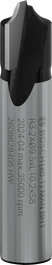 Bosch PRO Router Bit Beading R 3.2 x Ø 9.5 mm.